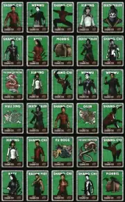 2023 Upper Deck Shang-Chi - Spectromatic Stickers Green - Complete Set #SS1-SS30
