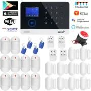 E05 TUYA APP IP WiFi RFID Wireless Smart Home Security Alarm System+Amazon Alexa