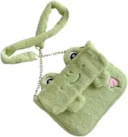 [CALLARON] Frog Crossbody Bag for Women Cute Plush Shoulder Bag Unique Design Fluffy Crossbody Handbag for Daily Use Stylish Accessory to Elevate Outfits for Storing Essentials