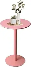 Bistro Pub Table Round Bar Height Cocktail Table Metal Table for Kitchen Dining Room, Height Coffee Drink Table Outdoor Side Table Sofa End Tables, Modern Counter Table