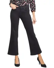 NYDJ Relaxed Black Rinse Flare Jean