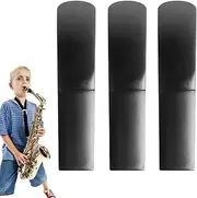 Resin Alto Sax Reeds | Comfortable Mouthpiece Reeds - U-Shape Saxophone Reeds Protective Cover Included for Students Intermediate and Professional Players