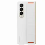 Samsung Case Galaxy Z Fold 4 (F936), Silicone Grip Cover, White & Unique Design
