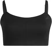 adidas Women's Plus Size Studio Light Support Better Level Bra, Core Black, 4X