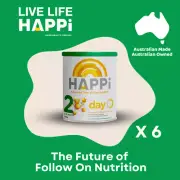 Happi Day Follow On Formula Stage 2 600g x 6