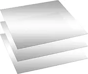 Yookeer 3 Pcs Two Way Mirror Glass, 12x12x0.04 Inch Acrylic Infinity See Through Mirror Sheet for Magic Project, 30% Transparent