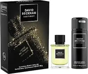 David Beckham Instinct Eau de Parfum and Deo Body Spray Gift Set for Men, Citrus Fougere Fragrance, 50ml, 150ml