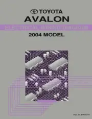 2004 Toyota Avalon Wiring Diagrams Schematics Layout Factory OEM