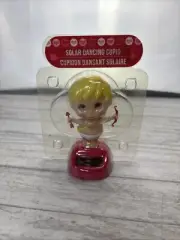 SOLAR POWERED DANCING CUPID BOBBLE HEAD TOY SUN CATCHER NEW VALENTINES DAY ANGEL