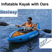 Inflatable Kayak Boat with Paddle Oar and Pump Bestway Floating Raft Adult NEW