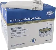 [Whirlpool] W10165293RB 18-Inch Plastic Compactor Bags with Odor Remover, White, 60-Pack