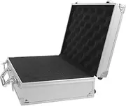 COOLHIYA Mini Home Tool Kit Aluminum Storage Box with Metal Case Hard Briefcases for Men Tool Box Aluminum Case
