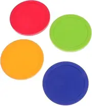 YARNOW 4Pcs Air Hockey Replacement Discs for Table Games for Home and Arcade Use Present for Air Hockey Enthusiasts