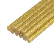Mini Hot Glue Sticks for Glue Gun 0.27-inch x 4-inch Gold Glitter 10pcs