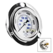 2.5" Liquid Filled Pressure Gauge 0-5000 PSI 1/4" NPT CBM Panel Flush Mount