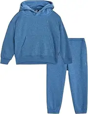 [Volcom] Toddler Boys Joggers Set - 2 Piece Fleece Pullover Hoodie and Jogger Pants - Matching Outfit for Little Boys (12M-7)