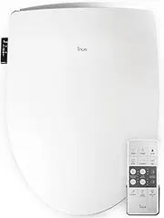 Inus R52 Korean Electric Bidet Toilet Seat, Deodorizer, Cleansing+, Wand Cleaning Heated Seat, Eco Mode, Tankless, Remote Control, Smart Home, Water & Seat Temperature Control, Elongated, White