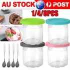 Ice cream pint containers for Ninja Creami pints and lids, 4/8 pieces, flushable