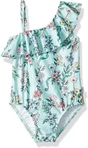 Seafolly Girls' 169941 Little Apron Front Tank One Piece Swimsuit Size 7