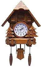 Cuckoo Chime Chalet-Style Wall Cuckoo Clock with Bird Voicesilent Movement Pendulum Home Decor Cuckoo Clock (Size : A)