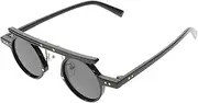 [Healeved] Retro Round Sunglasses for Men and Women Fashionable Vintage Style Frame Sunglasses for Summer Outdoor Activities Frame Lens