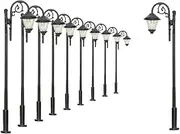 10pcs Model Railway Train Lamp Post Street Lights HO OO Scale LEDs New LYM37