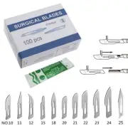 20-100pcs Sterile Carbon Steel Surgical Blades Scalpel Knife for DIY Cutting Pho