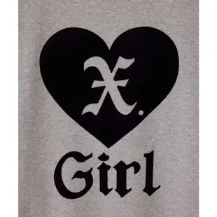 X-girl HEART CREWNECK SWEAT TOP 大學Ｔ 105233012004