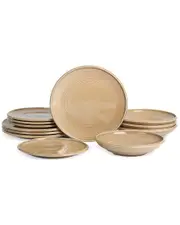 Earth & Clay Harmony 24pc Stoneware Dinnerware Set