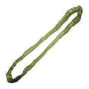 Endless Round Sling 12 FT Olive Green 66,000 lbs Crane Recovery Rim Strap Tow