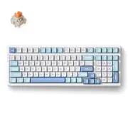 MCHOSE G98 Pro Gasket Mount 98% Layout Wireless Hot-Swap Mechanical Blue Keyboard - Flame Orange Switch [KBMCG98S2]