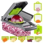 Vegetable Chopper Onion Cutter, 12 in 1 Professional Mandoline Slicer for Kit...