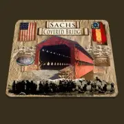 Sachs Covered Bridge Gettysburg, Pa American Civil War Themed mouse pad