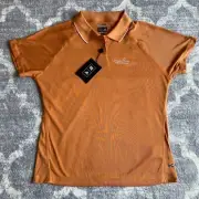 NWT Adidas Polo Shirt "Spruce Goose" Women's XL Orange Climacool Short Sleeve