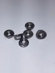 (6) Hex Serrated Nuts For STIHL CHAINSAW 5MM - MS200T MS461 MS660 MS261