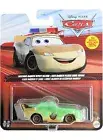 DISNEY PIXAR CARS 2024 LIGHTNING MCQUEEN DEPUTY HAZARD SLIMED DIECAST METAL NEW