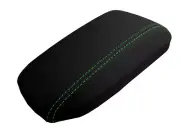 Console Lid Pull Over Cover Leather for Toyota Corolla 2014-2019 Green Stitch