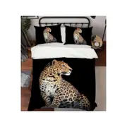 3D Animal Leopard 55 Bed Pillowcases Quilt King Size