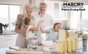 Collapsible Pasta Drying Rack Wooden Spaghetti Stand Dryer with 16 tymTG