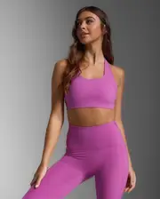 Form Racerback Medium Impact Bra, 2XU, XS, Hyper Violet/Hyper Violet, Female