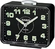 CASIO Analog Alarm Clock, Black