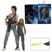 NECA Aliens 30th Anniversary Rescuing Newt Deluxe PVC Model Action Figures Toy