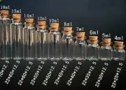 10pcs Clear Glass Bottles Vials with Corks 12ml