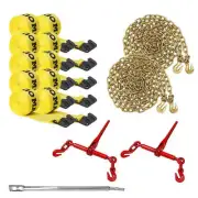 DC Cargo Flatbed Chain and Strap Kit, 15 Pcs