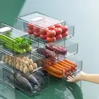 Fridge Storage Bin Convenient Multifunction Transparent Eggs Storage Box Drawer