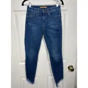 NWT Joe's Jeans The Icon Mid Rise Skinny Leg Angled Slanted Hem Jean in Joni 24