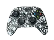 Silicone Cover For XBOX Series X/S Controller Case Skin - Black / White Skulls