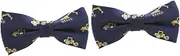 [Gadpiparty] Pcs Men's Boys and Girls Bow Ties Pre-tied Black Thin Tie Adjustable Cravat for Boys Fashion Accessories
