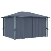 Outdoor Mesh Net Side Walls Gazebo Garden Wedding Party Tent Camping Canopy 4x3m