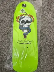 POWELL PERALTA MIKE MCGILL "SKULL & SNAKE LIME GREEN" REISSUE SKATEBOARD DECK
